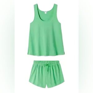 Like new LAKE Pointelle Shorts Set in Grass, Size XS